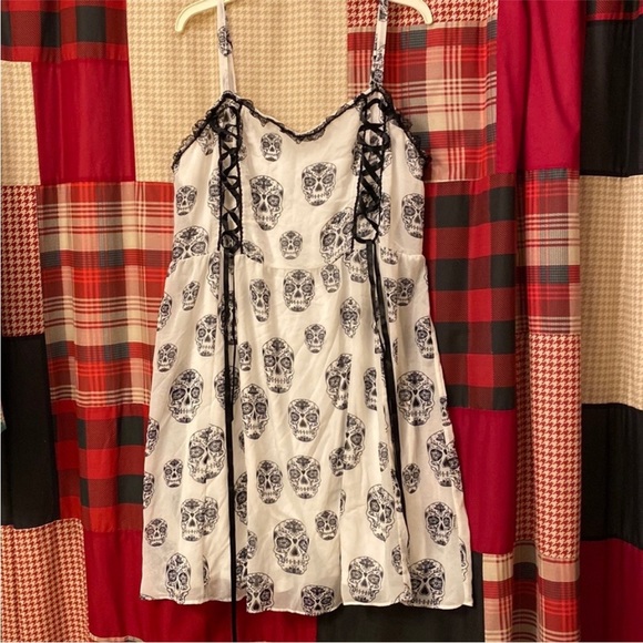 NWT Torrid hot topic Tripp sugar skull corset lace up dress - Picture 3 of 4